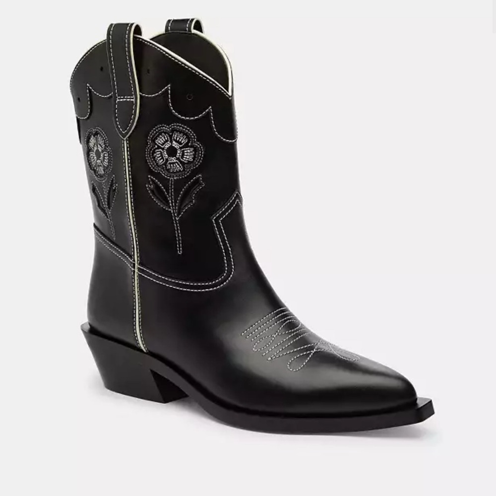 🌺 Brand New Authentic Coach Aria Cowboy Boot